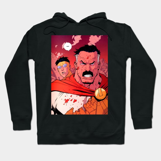 omniman superdad Hoodie by super villain